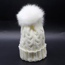2016 New Arrival Baby Beanies Skullies Faux Fur Pompon Bal Knitting Wool Hats For Children Kids Crochet Hat Caps bonnet enfant