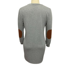 2016 New Arrival Casual Loose Dresses For Womens Long Sleeve Pocket Patchwork Short Mini Dress Women Clothing vestidos