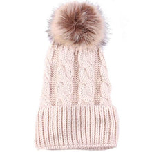2016 New Arrival Hats Female Faux Fur Knitted Wool Pompon Ball Women Hats Winter Skullies hat for women girls hat Casquette
