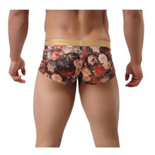 2016 New Arrival Mens Underwear Polyster Floral Print Sexy Low Waist Underpants Man Male Boxers Underwear Ropa Interior