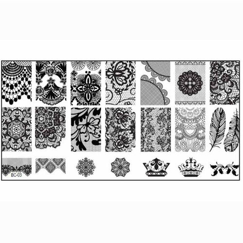 2016 New Arrival Nail polish Stamping tool 1PCS Nail Stamp Stamping Image Plate Print Nail Art Template New Nai Template Anne