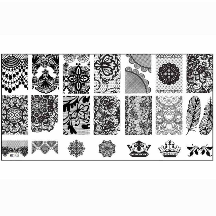 2016 New Arrival Nail polish Stamping tool 1PCS Nail Stamp Stamping Image Plate Print Nail Art Template New Nai Template Anne