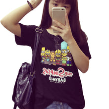 2016 New Arrival Short Sleeve Fashion T-shirts Large Size Female Character T shirts Cartoon Print Top Women t shirt 71101