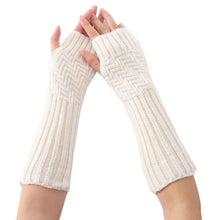 2016 New Arrival Women Fashion Knitted Gloves Elbow Length Fingerless Mittens Spring Winter Soft Warm Gloves Female Girls Gants