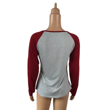 2016 New Arrival Women Fashion T-Shirts Round Collar Cotton Long Sleeve Casual Loose Tops Christmas Camiseta Feminina Plus Size