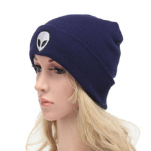 2016 New Arrival Women Men Alien Pattern Skullies& Beanies Knitting Oversize Casual Adult Beanie Cap Hip hop Winter Hat Girls