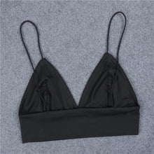 2016 New Arrival Women Sexy V-Neck Black Camis Summer Tank Crop Tops Bustier Backless short Basic Tops Female Vest Camis #WY