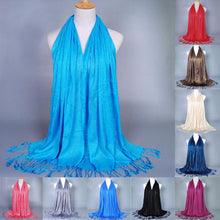 2016 New Arrival Women Tessal Cotton Blend Solid Long Square Scarf LadiesShawl Wraps Fulares Mujer 14 Colors