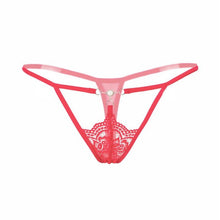 2016 New Arrival Women's Sexy Lace Pearl Low-Waist G-String Hollow Underwear Women Thongs Panties G String For Ladies