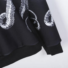 2016 New Arrival harajuku T-shirt Women Long Sleeve Hooded Print Lacing Casual Loose Hooded Pullovers Women camisas femininas