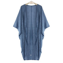 2016 New Autumn Womens Long Coat Bat Sleeved Open Stitch Ladies Casual Knit Sleeve Coat Cardigan Trench Coat Casaco Feminino