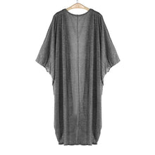 2016 New Autumn Womens Long Coat Bat Sleeved Open Stitch Ladies Casual Knit Sleeve Coat Cardigan Trench Coat Casaco Feminino