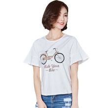 2016 New Brand Women clothing T shirts Letter Print t-shirt Women Top Short Butterfly Sleeve Female Plus Size tops 71082