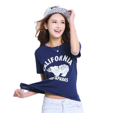 2016 New Casual Short Sleeve Women T-shirts Female Letter Animal Print T shirts O-neck Plus Size Tops Hot Sale 70985