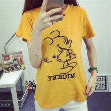 2016 New Casual Women Animal Carton Print O-neck T shirts Female Short Sleeve Tshirt Plus Size Top 71276