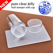 2016 New Clear color Nail Art Stamping Stamper Scraper Image Plate Transfer Manicure Tool  Yo SY