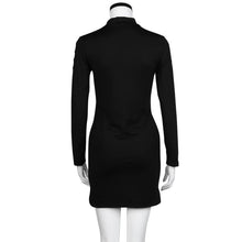 2016 New Design Autumn Sexy Dress Women Turtlneck Long Sleeve Hollow Out Package Hip Bodycon Slim Dress Club Wear Womens Dresses