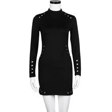 2016 New Design Autumn Sexy Dress Women Turtlneck Long Sleeve Hollow Out Package Hip Bodycon Slim Dress Club Wear Womens Dresses