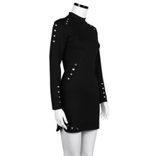 2016 New Design Autumn Sexy Dress Women Turtlneck Long Sleeve Hollow Out Package Hip Bodycon Slim Dress Club Wear Womens Dresses