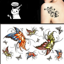 2016 New Design Butterfly Tattoo Stickers Fashion Beautiful Temporary Waterproof Body Beauty Tattoo Sticker