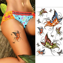 2016 New Design Butterfly Tattoo Stickers Fashion Beautiful Temporary Waterproof Body Beauty Tattoo Sticker