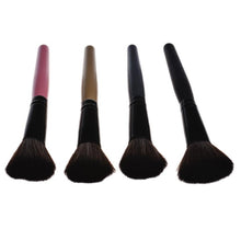 2016 New Designed 14.3cm Wooden Handle + Nylon Hair Material Cosmetic Dome Blush Brush Anne