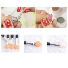 2016 New Designed Manicure Pen Nail Art Carving Pen Brushes Nail Sponge Stick Salon Tool Length 9.5cm Anne