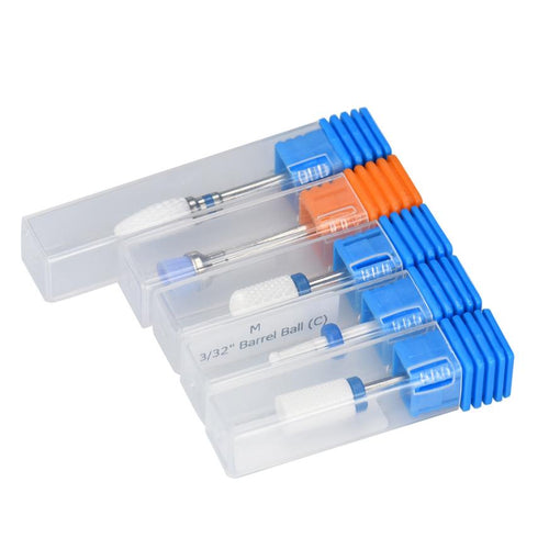 2016 New Designed Remove the dead skin 5PC Ceramic Nail File Drill Bit Tools For Nail Art Machine Grinding Stone Head Anne