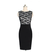 2016 New Elegant Ladies' OL Dresses Sexy Women Slim Lace Patchwork Dress Bandage Bodycon Work Casual Party Pencil Dress S-XXL
