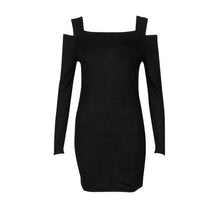 2016 New Fashion Autumn Dresses Women Crew Neck Long Sleeve Knit Bodycon Short Mini Dress For Women Robe Femme