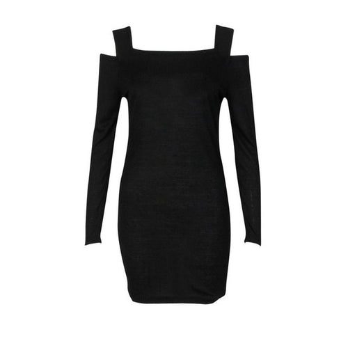 2016 New Fashion Autumn Dresses Women Crew Neck Long Sleeve Knit Bodycon Short Mini Dress For Women Robe Femme