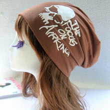 2016 New Fashion Autumn hats for women Letter Cotton Blend Women Skullies Beanies Female Hip-hop Cap Women Bonnet