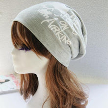 2016 New Fashion Autumn hats for women Letter Cotton Blend Women Skullies Beanies Female Hip-hop Cap Women Bonnet