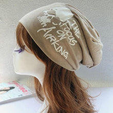 2016 New Fashion Autumn hats for women Letter Cotton Blend Women Skullies Beanies Female Hip-hop Cap Women Bonnet