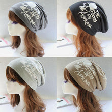 2016 New Fashion Autumn hats for women Letter Cotton Blend Women Skullies Beanies Female Hip-hop Cap Women Bonnet
