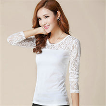 2016 New Fashion Chiffon Blouse Plus Size Women Tops Casual Full Sleeve O-neck S-2XL Spring Shirt 70673