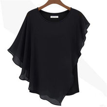 2016 New Fashion Chiffon Blouse Women Plus Size Tops Casual Batwing Sleeve O-neck Spring S-2XL Shirt 70667