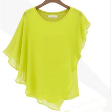 2016 New Fashion Chiffon Blouse Women Plus Size Tops Casual Batwing Sleeve O-neck Spring S-2XL Shirt 70667