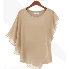 2016 New Fashion Chiffon Blouse Women Plus Size Tops Casual Batwing Sleeve O-neck Spring S-2XL Shirt 70667