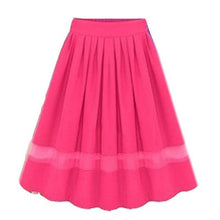 2016 New Fashion Chiffon Lace Splic A-line skirts High Waist Skirt Women Fashion Long Skirt Summer Autumn saia feminina #1122