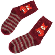 2016 New Fashion Cute Fox Print Womens Fashion Cotton Blend Casual Socks Cute Fox Ankle-high Soft Socks Female Girls #1128