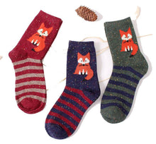 2016 New Fashion Cute Fox Print Womens Fashion Cotton Blend Casual Socks Cute Fox Ankle-high Soft Socks Female Girls #1128