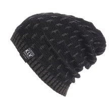 2016 New Fashion Hip Hop Cap Men KLV Brand Knitting Warm Autumn Winter Crochet Beanies Skull Male Slouchy Hat Bonnet