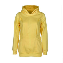 2016 New Fashion Hooded T shirt Women Long Sleeve Solid Plus Size Clothing For Maternity Nursing Clothes Hoodie Tops Femme