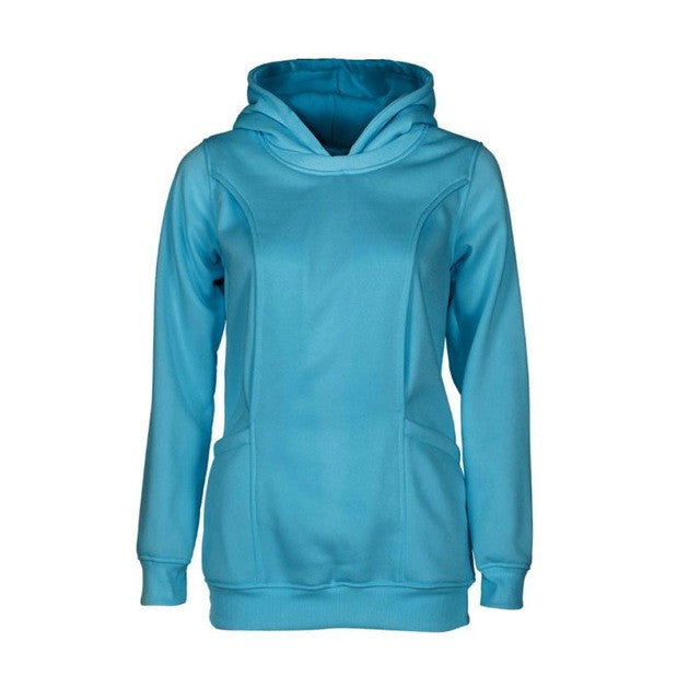 2016 New Fashion Hooded T shirt Women Long Sleeve Solid Plus Size Clothing For Maternity Nursing Clothes Hoodie Tops Femme