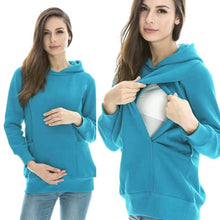 2016 New Fashion Hooded T shirt Women Long Sleeve Solid Plus Size Clothing For Maternity Nursing Clothes Hoodie Tops Femme