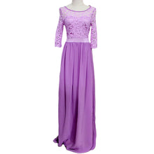 2016 New Fashion Long Sleeve Women's Lace Chiffon Dress Evening Long Dress Party Evening Elegant Dress kurze abendkleid @565