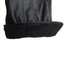 2016 New Fashion Luxurious men's gloves With PU Leather Super Warm winter gloves For motorcycle gloves Male