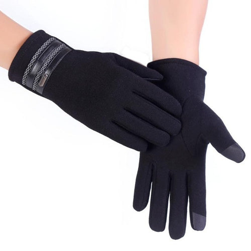 2016 New Fashion Men Winter Screen Cotton Blend Gloves Men Warm Gloves Wrist Winter Gloves Men guantes invierno hombres