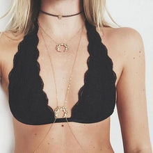 2016 New Fashion Sexy Women Lace Backless Tank Top Crop Black White halter crop top Slim Top Femme Cropped YLYL